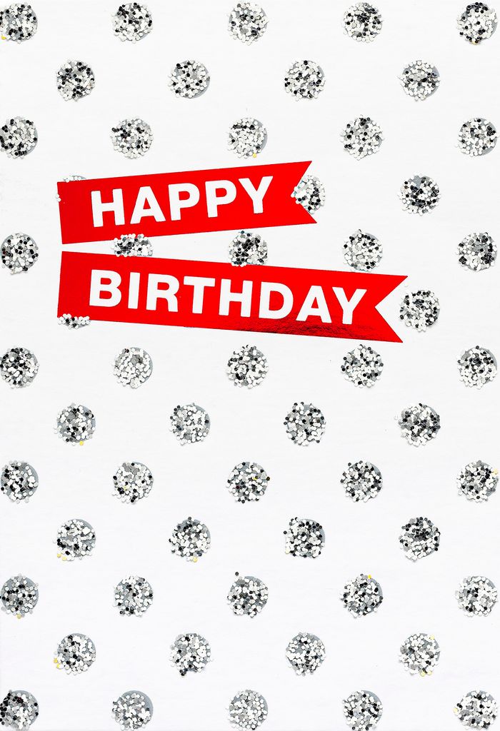 Geburtstag Bling Bling Glückwunschkarte im Format 115x17cm mit Umsch