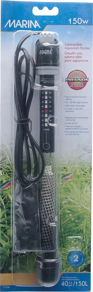 Chauffage 150W Marina avec thermostat réglable et verre haute résistance