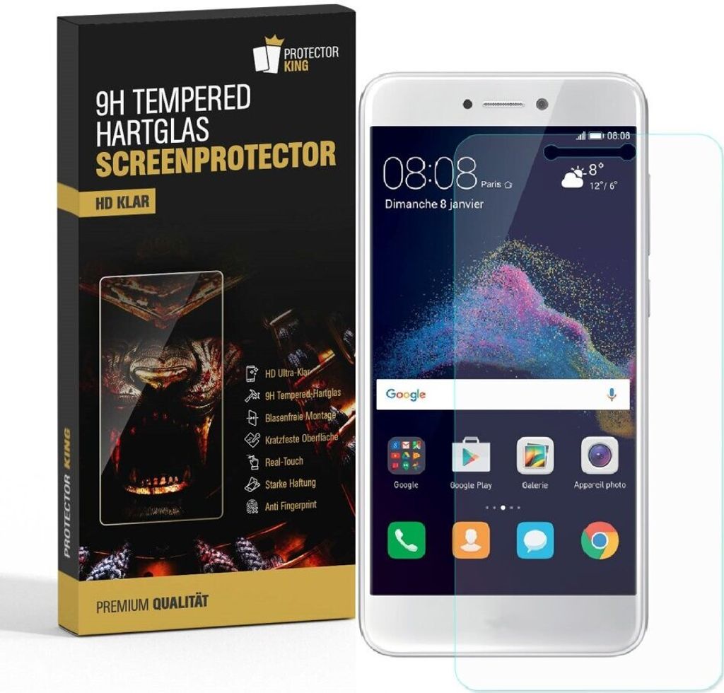 4x 9H Hartglas für Huawei P8 Lite 2017 Displayschutz Panzerfolie Schutzfolie Panzerglas Schutzglas Displayglas Tempered Glasfolie Sicherheitsglas ...
