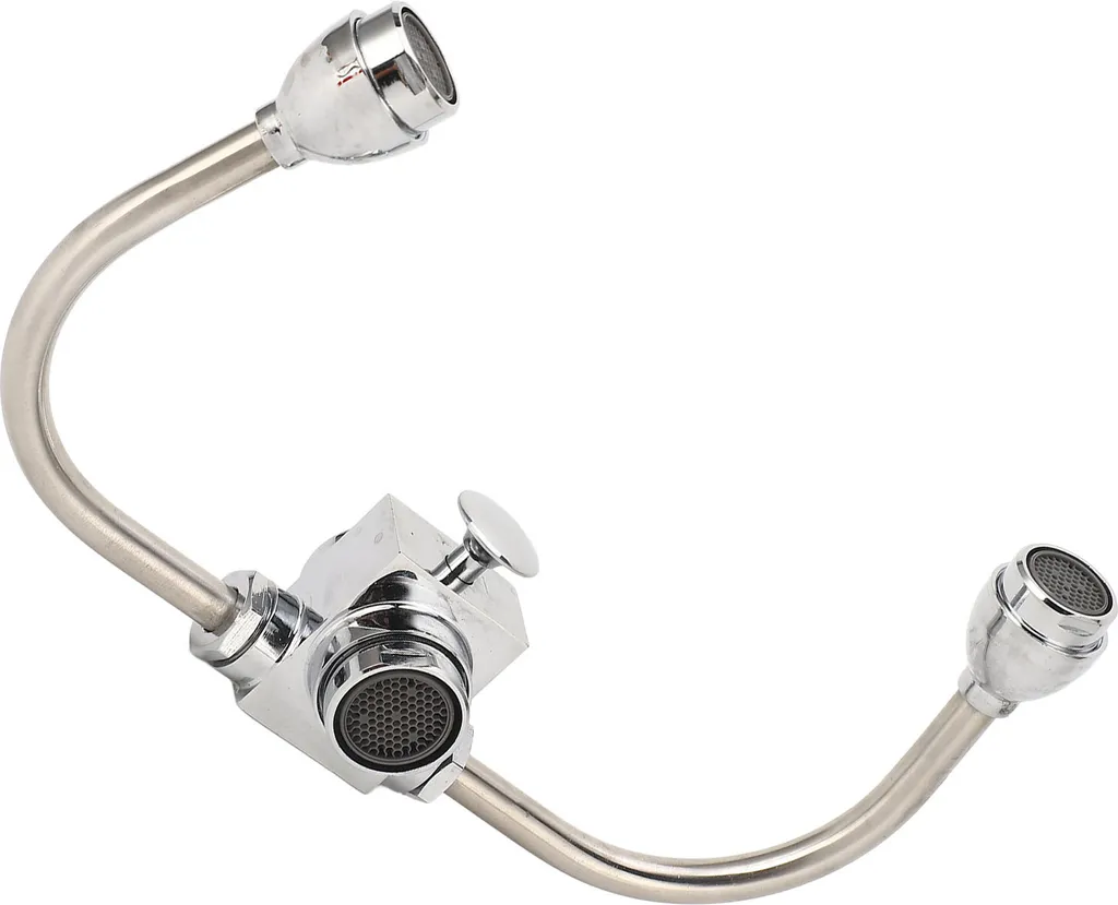 Douche oculaire d'urgence à double buse pour robinet d'évier de labo