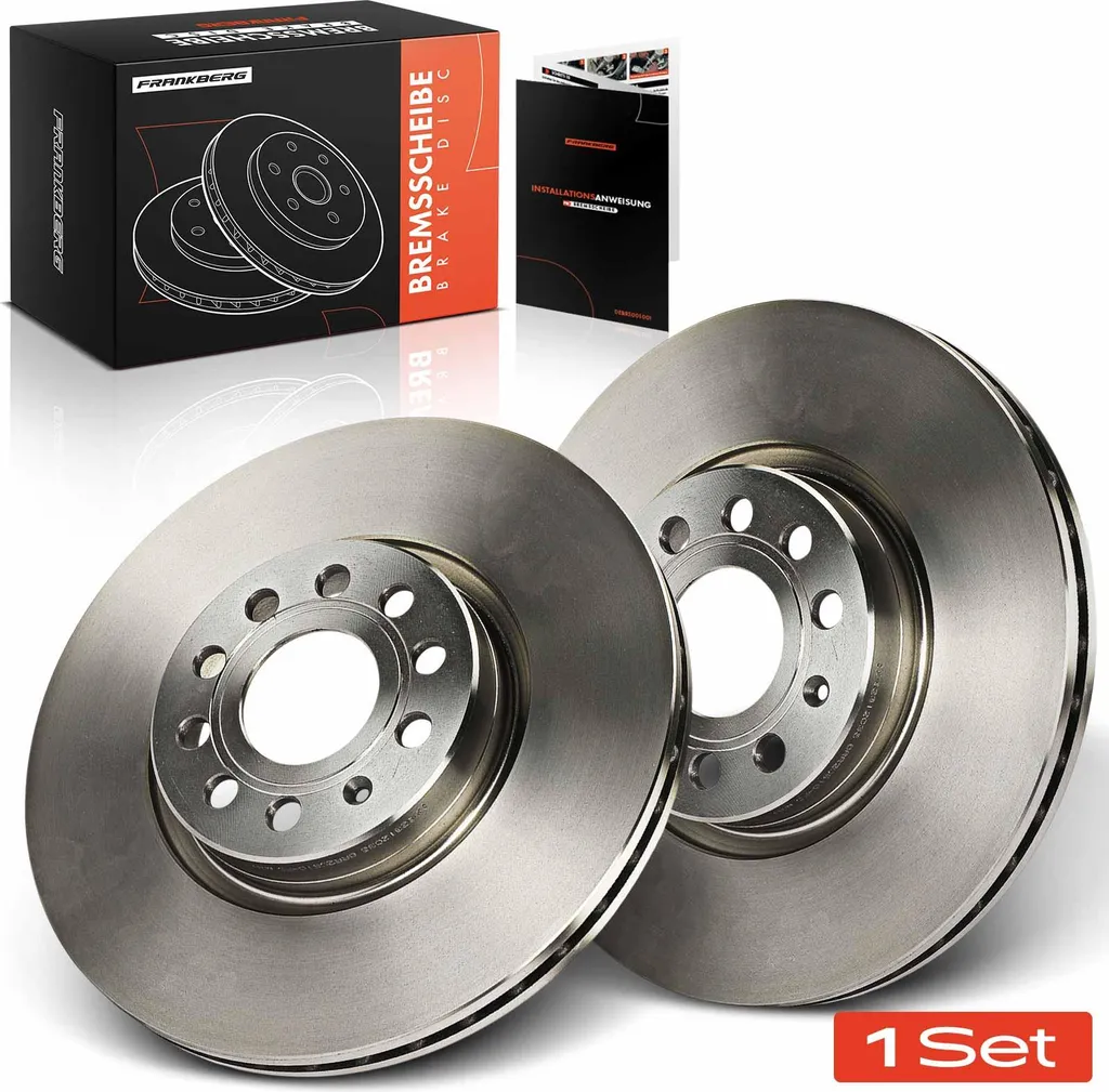 Frankberg 2x Disques de Frein Avant pour VW Golf Sportsvan et Caddy IV