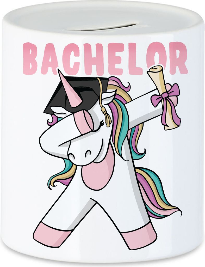 Bachelor Spardose Pferd Einhorn Abschlussgeschenk Dab Cool Humorvoll Geschenkidee