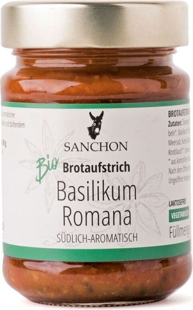 Brotaufstrich - Basilikum-Romana 190g Produktbild 