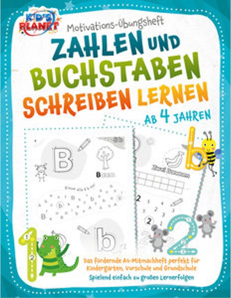 Motivations-Übungsheft! Zahlen und Buchstaben schreiben Immagine del prodotto 