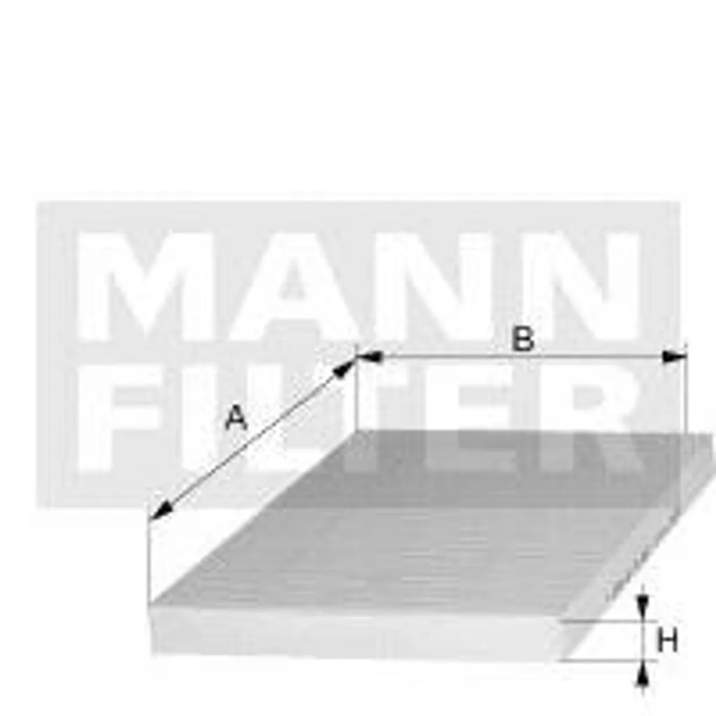 Filtre habitacle anti-allergie MANN CUK 2232/1 contre poussière et odeur