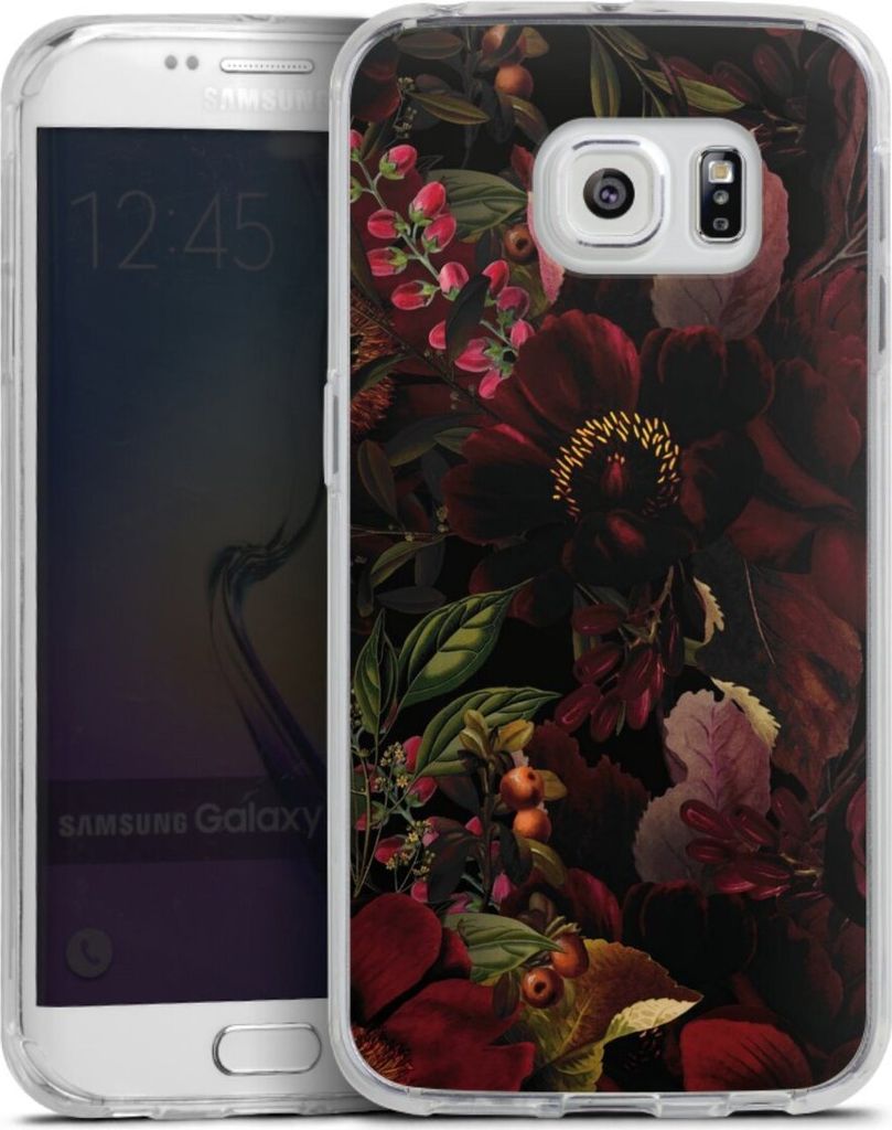 DeinDesign Handyhülle für Samsung Galaxy S6 Edge Silikon Hülle Case Smartphone Schutzhülle Blumen Utart Wiese