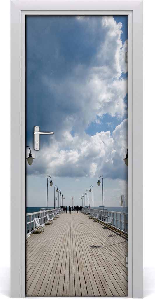 Tulup Türaufkleber 75x205 cm Dekorative Aufkleber Selbstklebend Wasserdichte Tapete Abnehmbar Schlafzimmer Wohnzimmer Wohnkultur - Pier in Orłowo