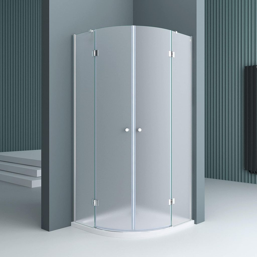 doporro Cabine de Douche Opaque Quart de Cercle Image du produit 
