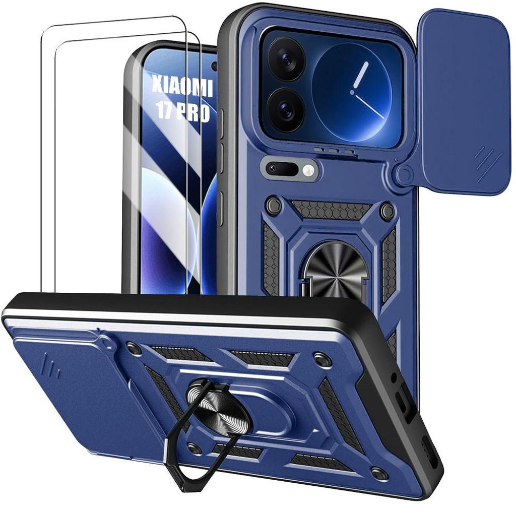 Coque + 2 Verres Trempés pour Xiaomi 17 Pro, Robuste avec Image du produit 