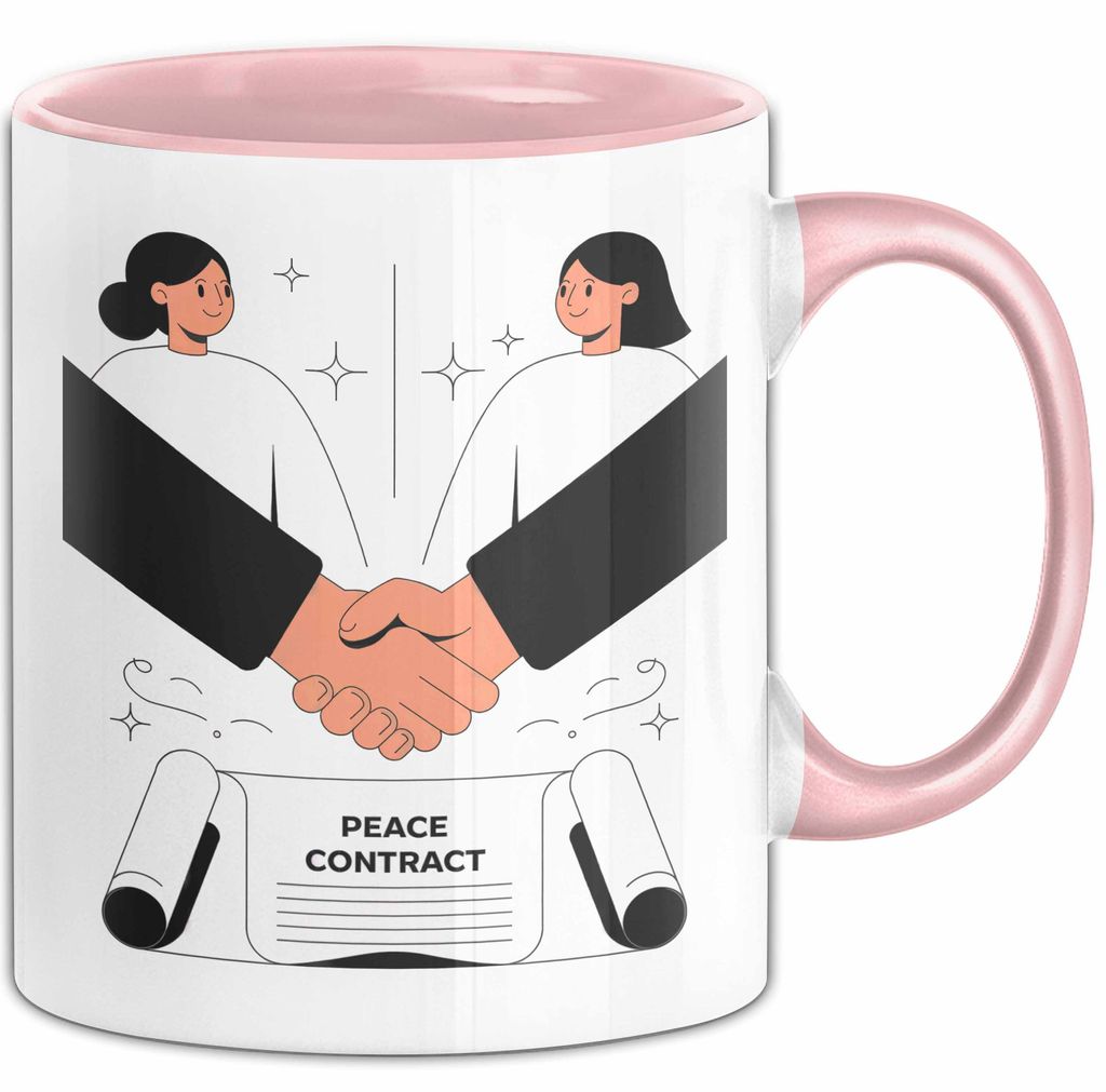 Mediator Tasse Geschenk Lustige Geschenkidee Spruch Für Konflikt Löser (Rosa)