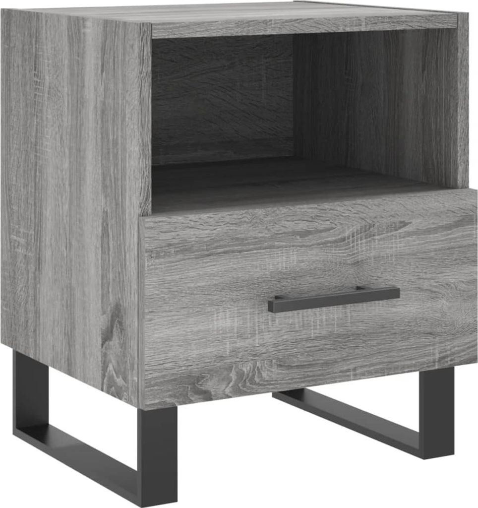 Nachttisch Grau Sonoma 40x35x47,5 cm Holzwerkstoff
