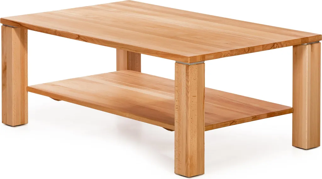 Table Basse King 2 Hêtre Massif - Idéale pour Salon Moderne et Chaleureux
