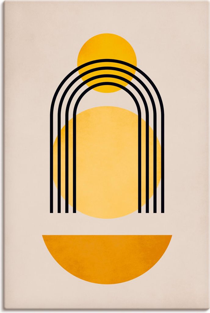 ARTland Leinwandbild Geometrica Nr. 5 Größe: 40x60 cm