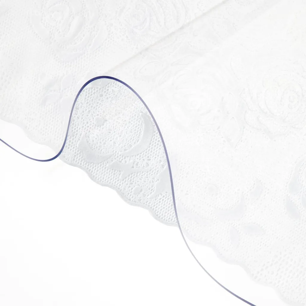 Nappe en PVC transparent 106,7x198 cm - Protection bureau imperméable