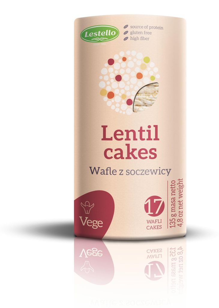 Lestello wafle z soczewicy 135g Zdjęcie produktu 