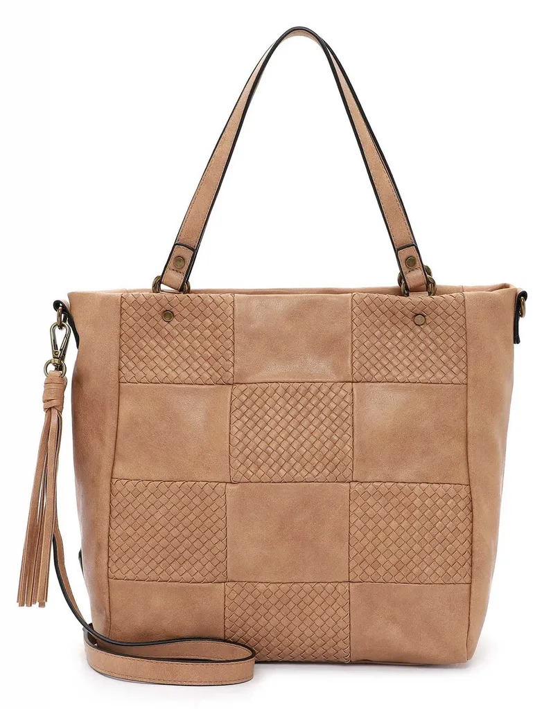 SURI FREY Bly Shopper Sand: Borsa a Tracolla Marrone Chiaro Elegante