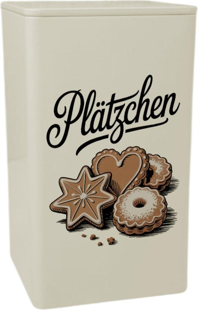 Vintage Plätzchen GebäckDose 900ml für Weihnachtsplätzchen
