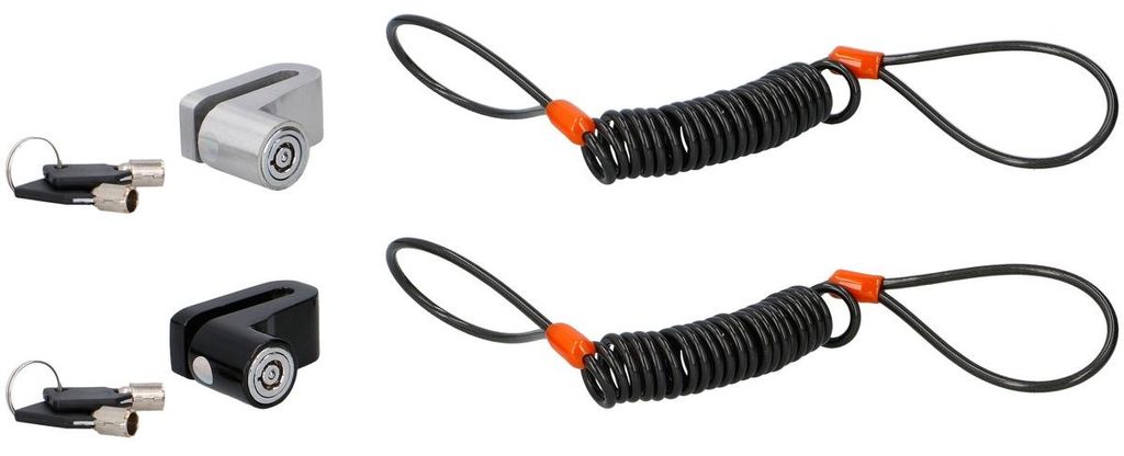 Dunlop Bremsscheibenschloss mit Erinnerungskabel 2 Produktbild 