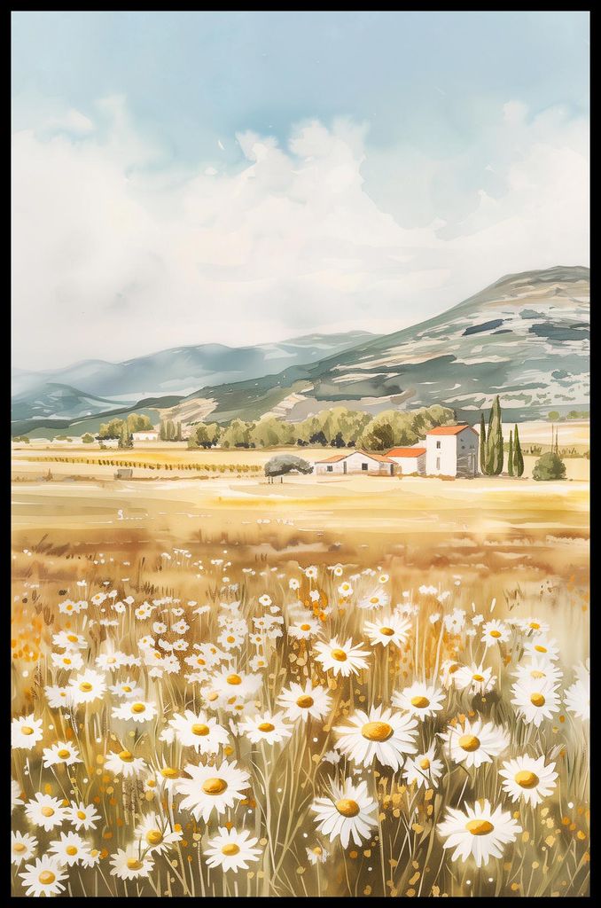 Plakat 53x81cm Ruhiger Ländlicher Tag