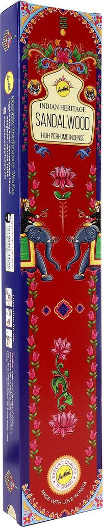 Indian Heritage Räucherstäbchen Sandelholz Sandalwood 1x15gr indische Duftmischung