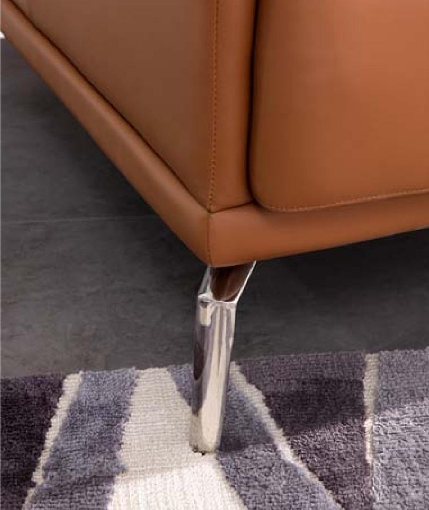 Leder Sessel in Schwarz mit modernem Design