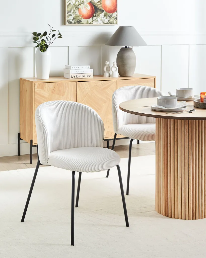 Chaises Design Velours Blanc Crème : Finies les Assises Inconfortables