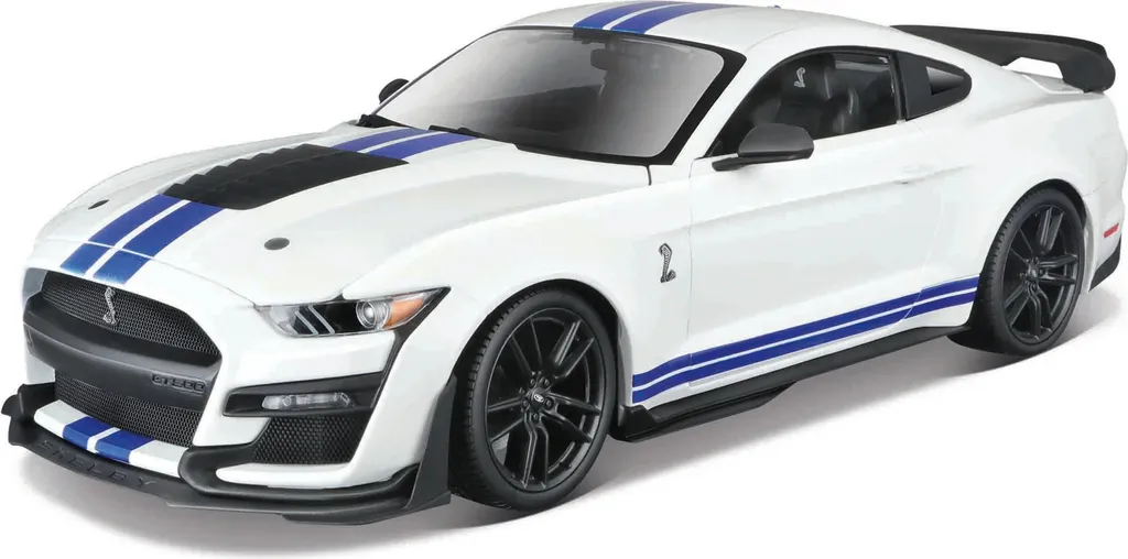 Mustang Shelby GT500 1:18 Maisto - Miniature Blanche Qualité Collection