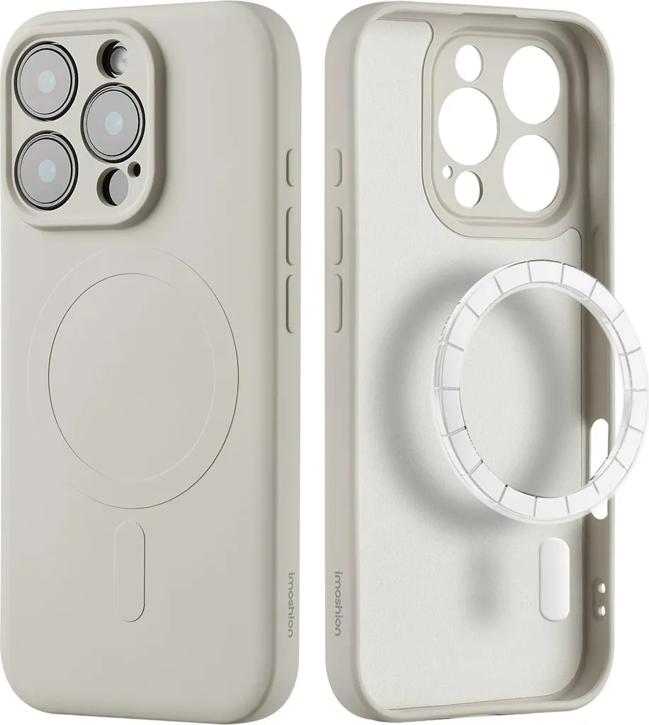 Accessorio Must-Have: Cover imoshion Beige iPhone 16 Pro MagSafe