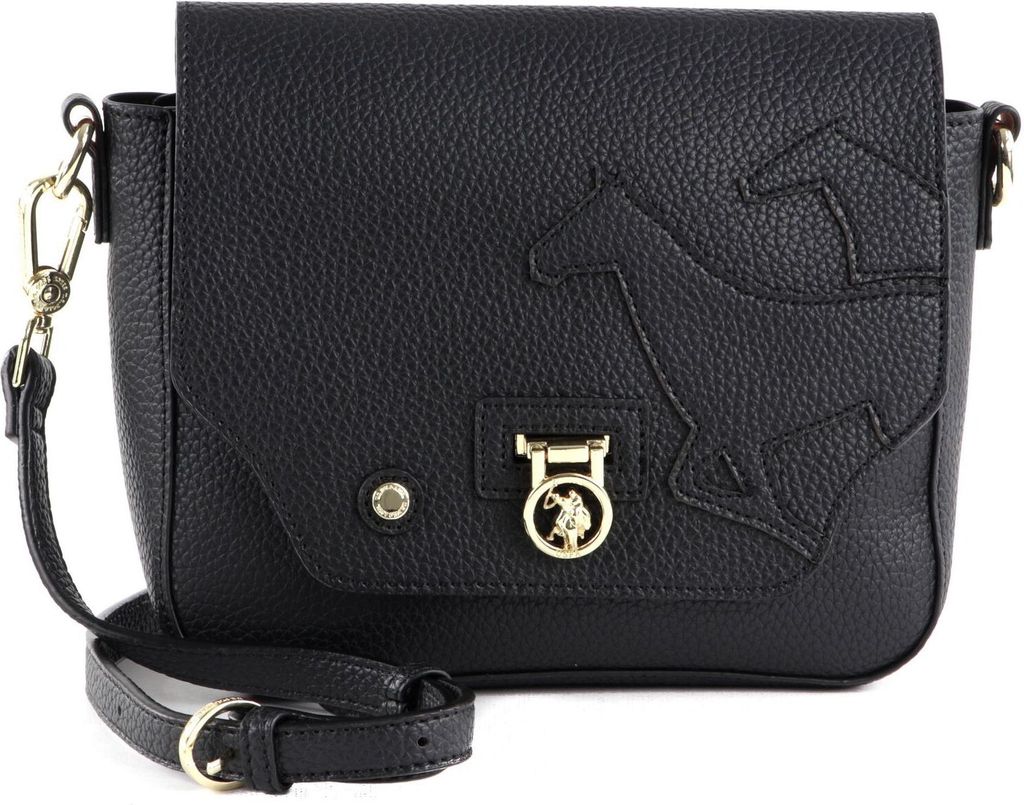 U.S. POLO ASSN. Umhängetasche Newport Flap Crossbody Bag Black schwarz