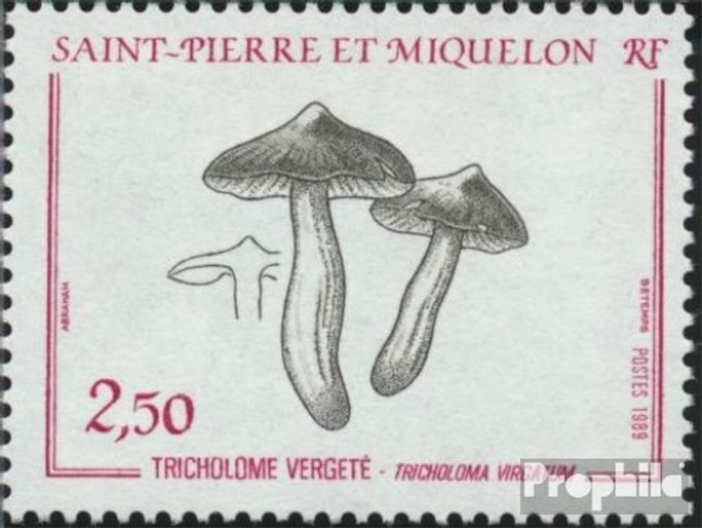 Briefmarken St. Pierre und Miquelon 1989 Mi 569 (kompl.Ausg.) postfrisch Pilze