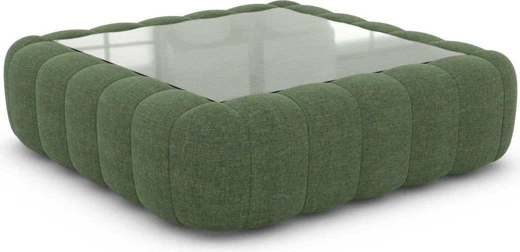 Strukturstoff Couchtisch Square Valora Grün