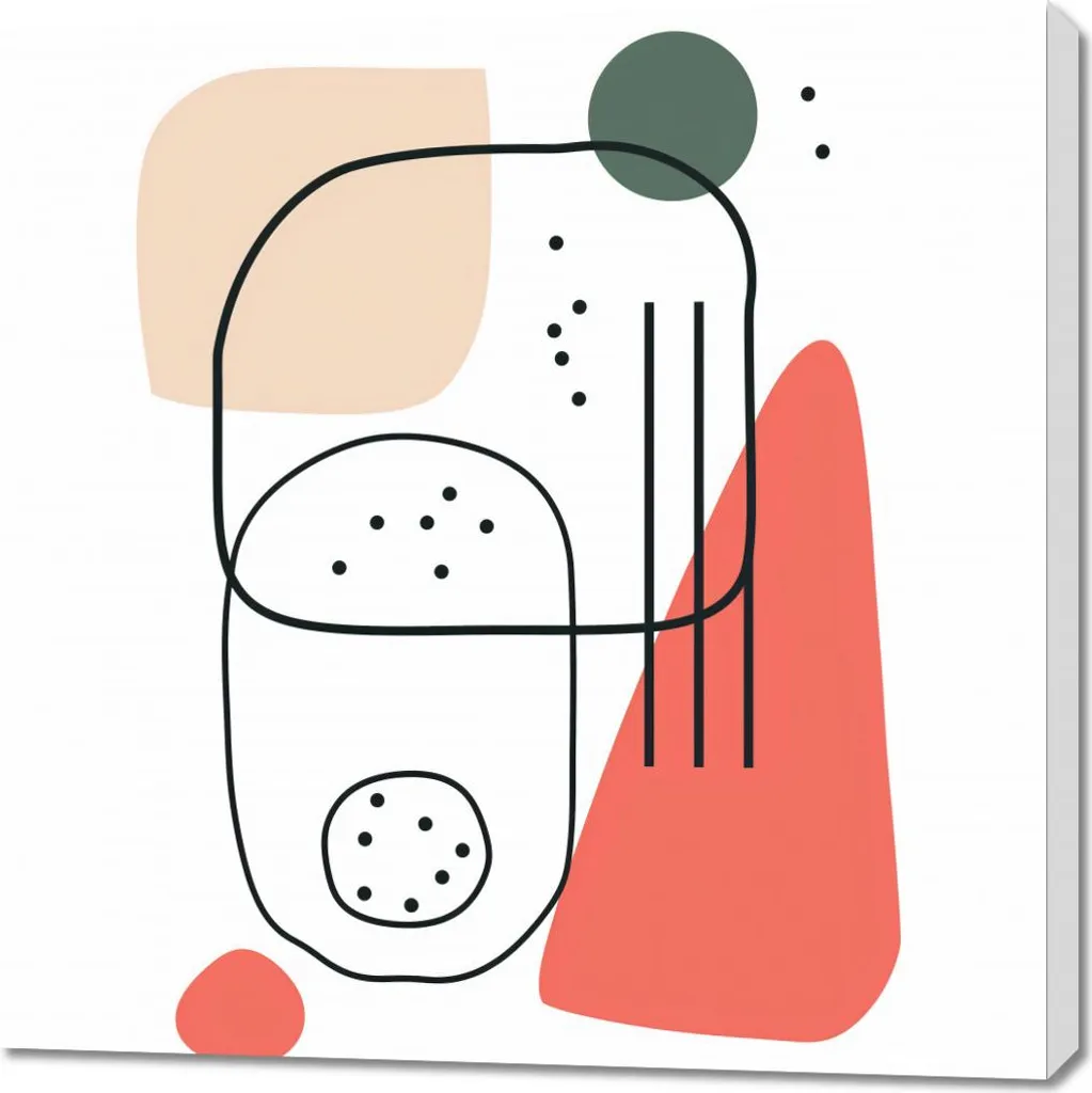 Offerta Quadro 90x90 cm Spazialità - Tela Arredo Moderno Prezzo Top