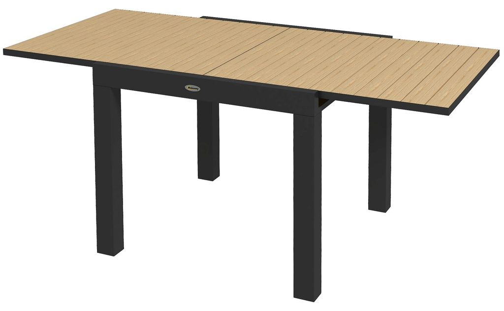 Outsunny tuintafel, eettafel voor 6 personen, uitschuifbare Productafbeelding 