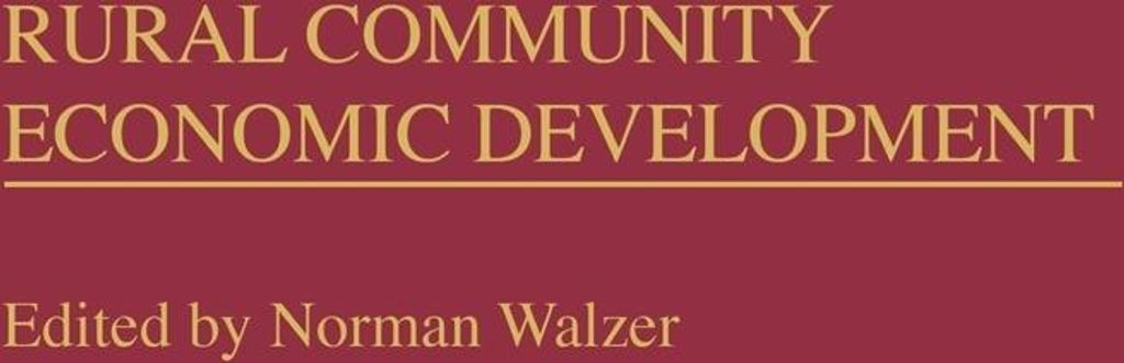 Rural Community Economic Development
