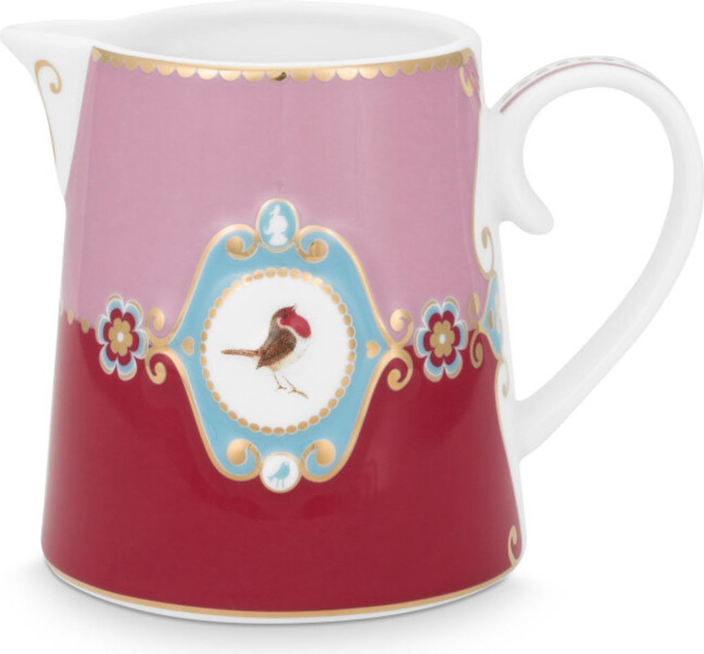PIP STUDIO Love Birds Medallion Krug rot/pink 270ml