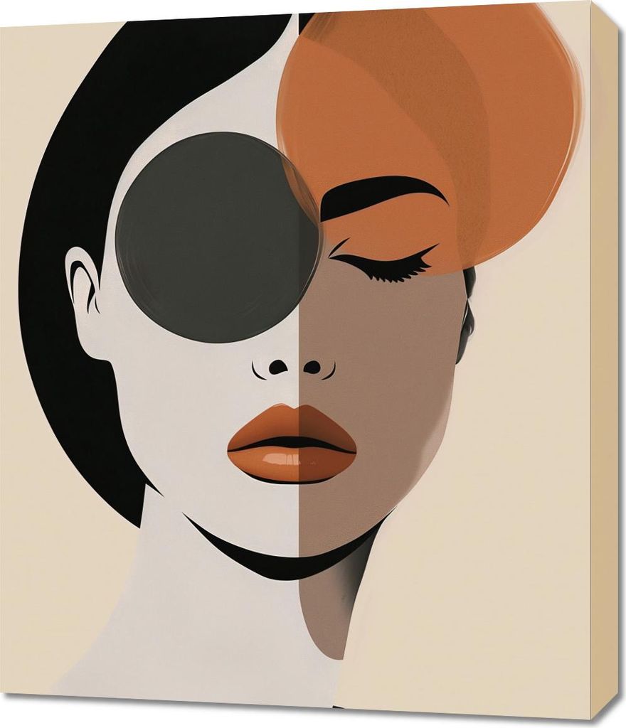 Bild 60x70cm Zwei Seiten der Schönheit