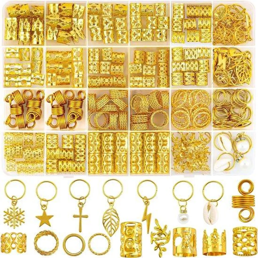 Accessoires de Tressage pour Hommes et Femmes : Kit Complet 245 pcs