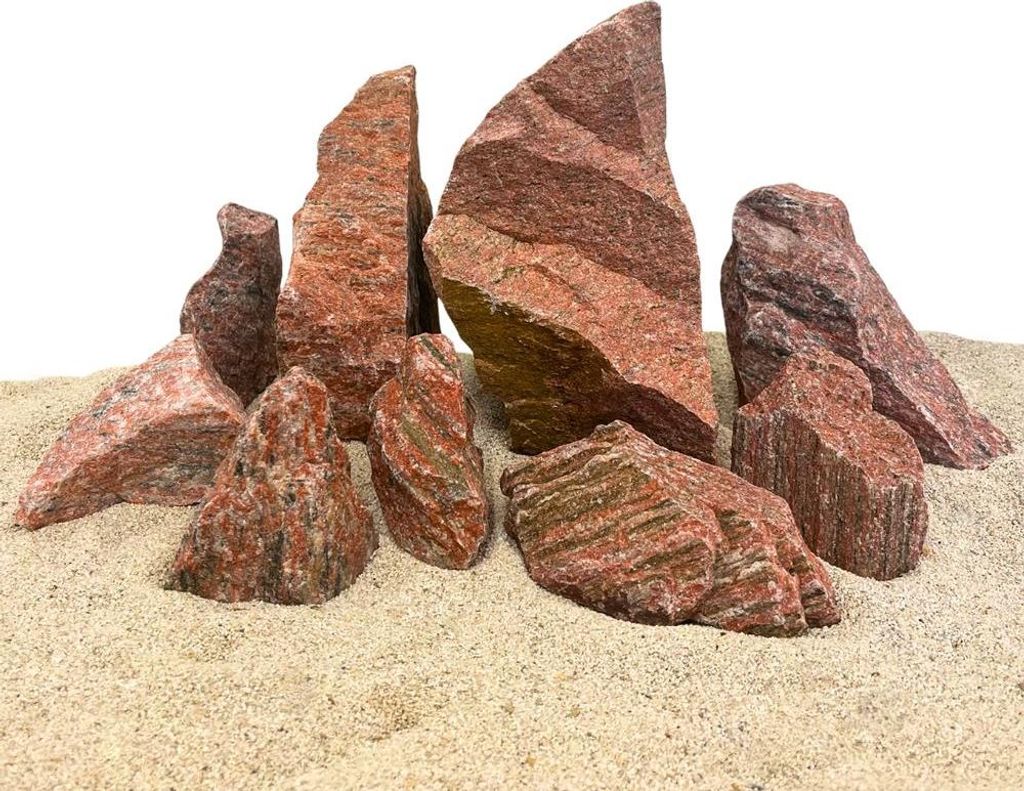 Aquarium Natursteine Red Wood Rock 1 Stück Gr. L 1,3-1,7 kg Aquascaping Steine