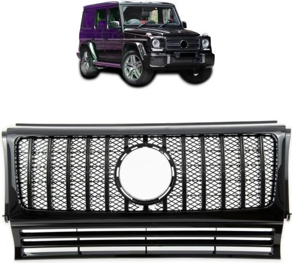 Accessoire Personnalisation Mercedes Classe G W463 Calandre Noir Brillant