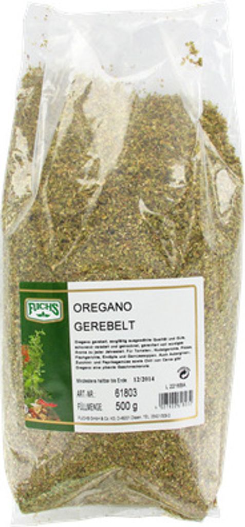 Fuchs Professional Oregano gerebelt herb würzig bitter rauchig 500g