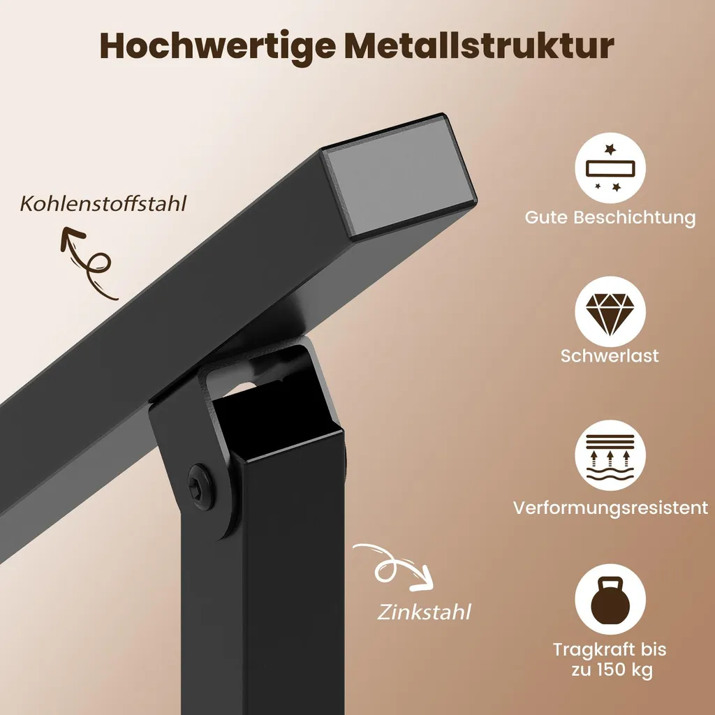 Rampe d'escalier de 104cm avec réglage d'angle flexible pour l'entrée - 4