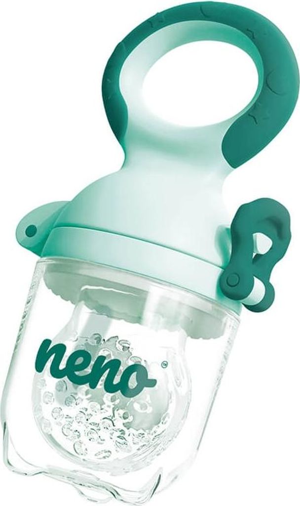 A baby food feeder pacifier.