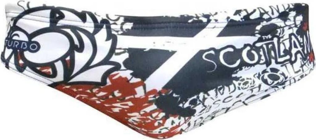 Turbo Scotland Badeslip Weiß 2XL Herren Weiß 2XL