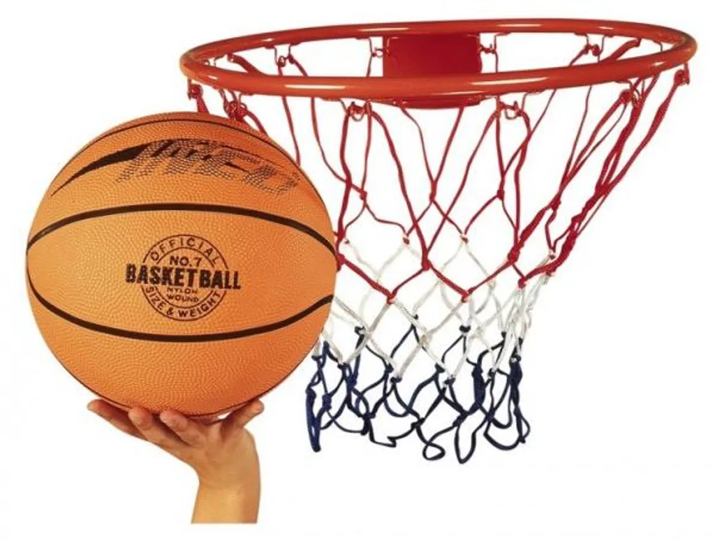Panier de basket mural anneau acier 45cm avec kit de fixation complet