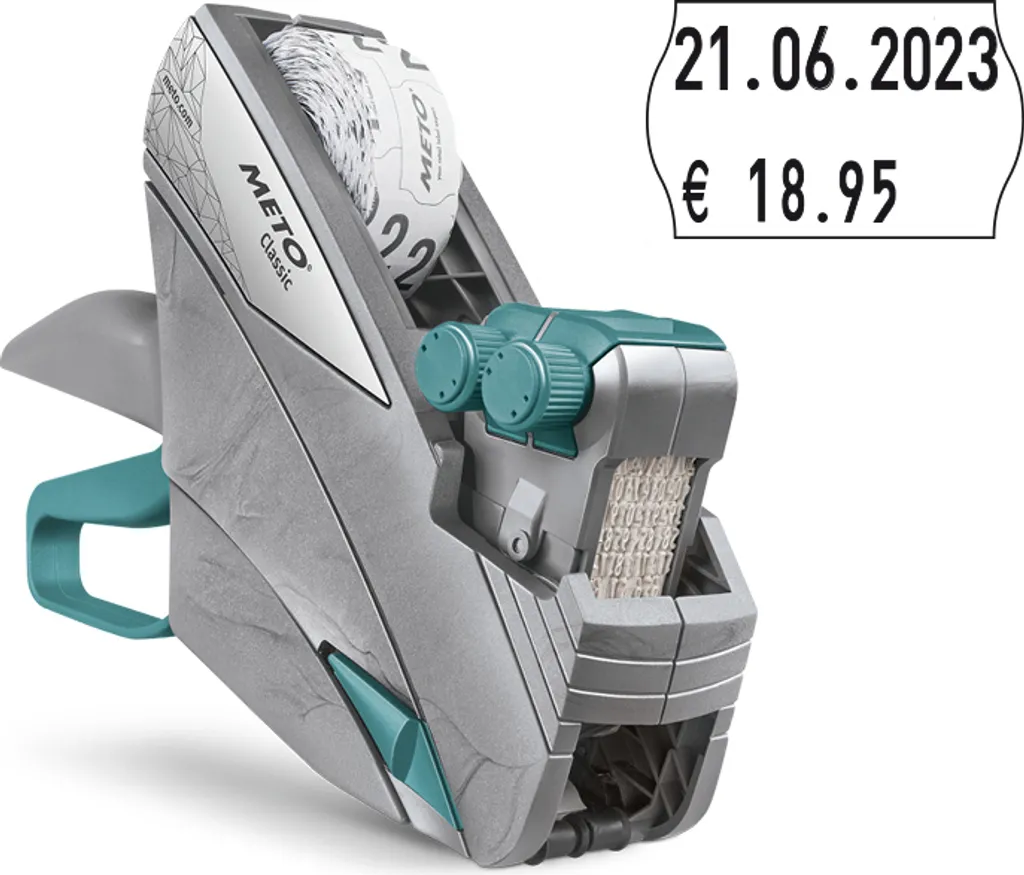 Appareil d'étiquetage METO Classic M 2026 pour prix et dates en magasin