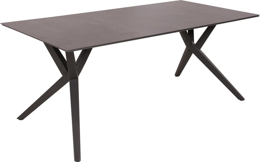 Gartentisch LOREN - Laminat, Grau, 180x90x74,5cm | Terrassentisch Wetterfest Outdoor Tisch