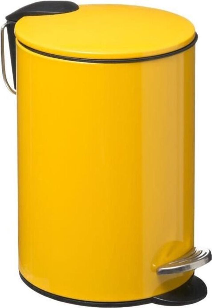 5Five Treteimer - senfgelb - Metall - 3L - 23cm - soft close