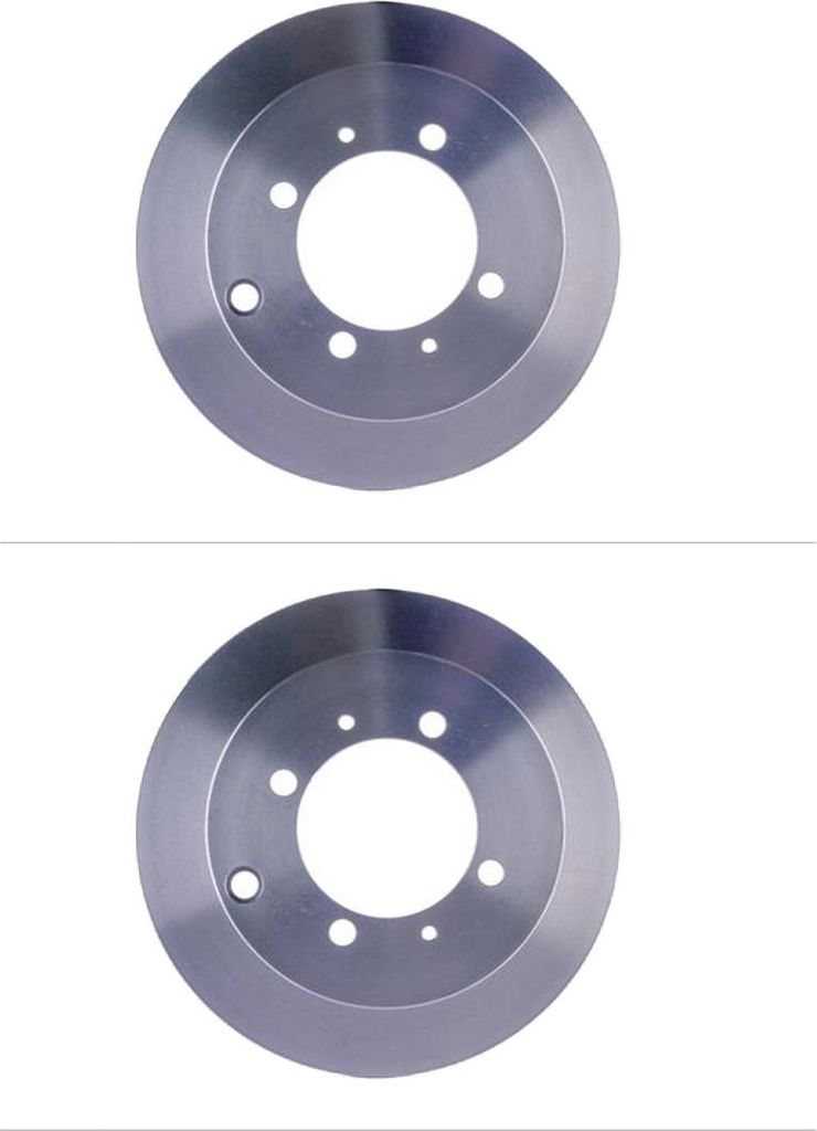 2 Bremsscheiben voll Ø 90 mm 10 mm HELLA passend für u.a. MITSUBISHI GALANT