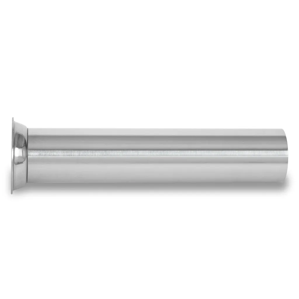 Tubo di riempimento VERTES beccuccio di riempimento in acciaio inox per insaccatrici di salsicce presse per salsicce (diametro tubo 38 mm, diametro flangia 53 mm, lunghezza 188 mm)