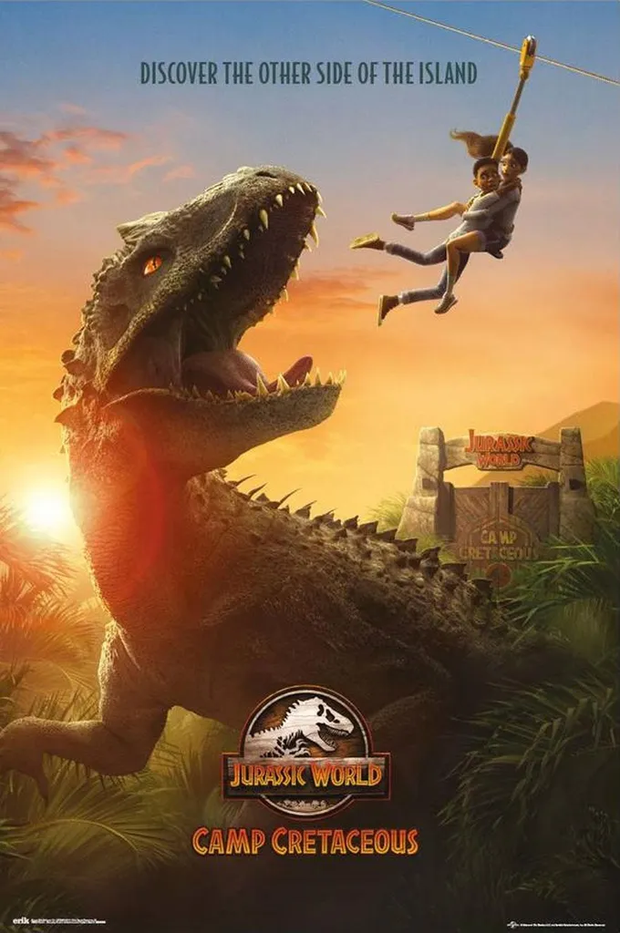 Decorazione Cameretta Jurassic World: Poster 61x91.5 + Cornice Legno